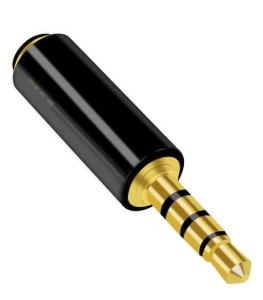 Roxtone RMJ4P-B adapter OMTP na CTIA czarny