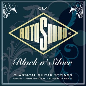 RotoSound CL4 struny do gitary klasycznej black nylon