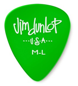 Dunlop 486 GELS kostka gitarowa MEDIUM-LIGHT zielona