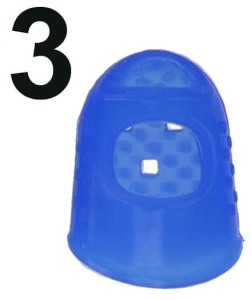 Ochraniacz silikonowy na palec dla gitarzysty NIEBIESKI