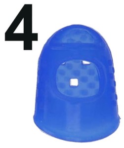 Ochraniacz silikonowy na palec dla gitarzysty NIEBIESKI rozmiar 4