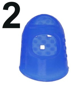 Ochraniacz silikonowy na palec dla gitarzysty NIEBIESKI rozmiar 2