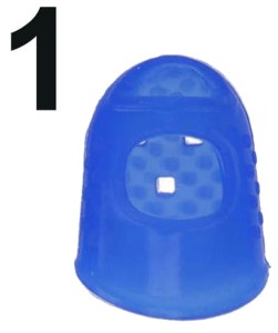 Ochraniacz silikonowy na palec dla gitarzysty NIEBIESKI rozmiar1