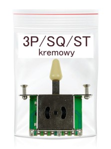 Kera przełącznik gitarowy 3-pozycyjny KREMOWY