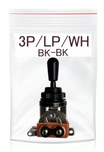 Kera przełącznik gitarowy 3pozycyjny LP mały BK/BK 