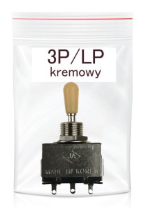 Kera przełącznik gitarowy 3-pozycyjny LP kremowy