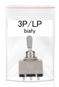 Kera przełącznik gitarowy 3-pozycyjny LP biały
