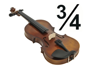 Prima SOLOIST ANTIQUE skrzypce 3/4 + futerał + smyczek + kalafonia KOMPLET