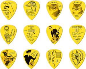 Dunlop PAUL GILBERT SIG PICKS Custom Tortex 0,73 - komplet 12 szt.