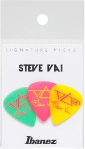 Ibanez B1000SVGPY kostka Steve Vai zestaw 3szt