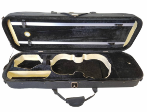 QY-HIGRO Futerał prostokątny na skrzypce 4/4 z higrometrem