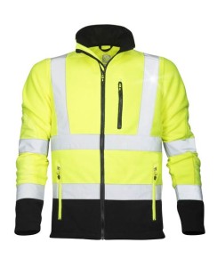 Bluza ostrzegawcza z polaru SIGNAL - żółty - S