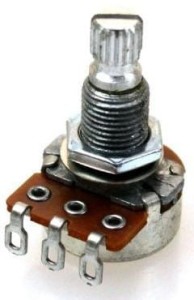 Partsland potencjometr gitarowy A500k długi mały