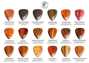 Timber Tones Burma Padauk kostka gitarowa