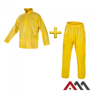 Komplet przeciwdeszczowy nylonowy KPN - żółty - XL