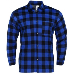 Koszula flanelowa POLSKA 170g - niebieski - 2XL