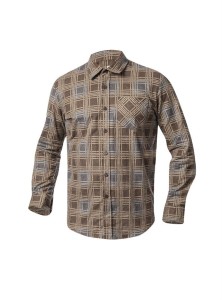 Koszula flanelowa URBAN - brązowy - M