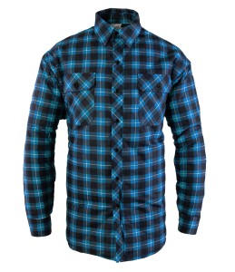 Koszula ocieplana BONO - niebieski - S