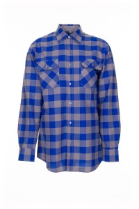 Koszula SQUARE  - chabrowy/cynkowy - 47-48