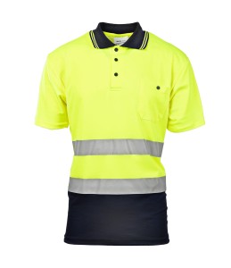 Koszulka polo BRIXTON FLASH - żółty - XL