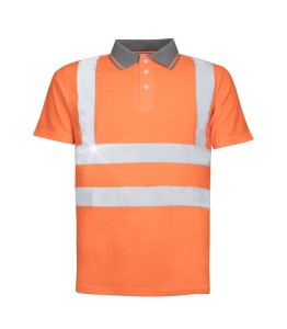Koszulka polo HI-VIZ REF202 - pomarańczowy - L