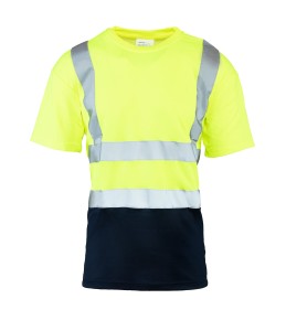 Koszulka z pasami odblaskowymi BRIXTON FLASH 50-50 160g - żółty - XL