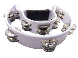 Tamburyn plastikowy dwurzędowy biały