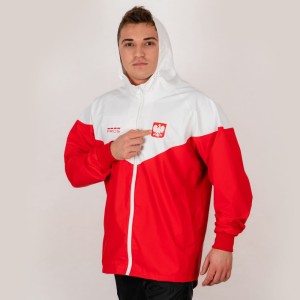 Kurtka kibica reprezentacji Polski SPORTPROS model 724 - biało-czerwony - 54/L