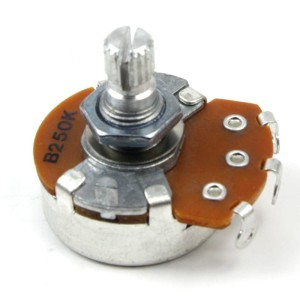 Potencjometr gitarowy B250k liniowy