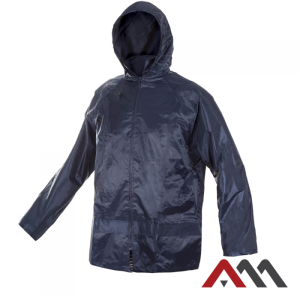 Kurtka przeciwdeszczowa nylonowa KTN - niebieski - L