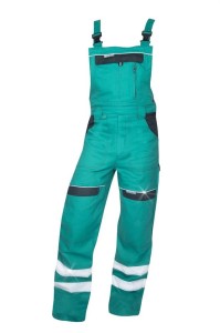 Ogrodniczki odblaskowe COOL TREND - zielony - 66