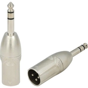 Roxtone RA3XMJM przejściówka XLR m wtyk duży jack stereo