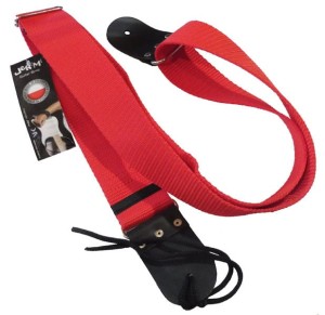 Jeremi PAE426-CZE pas do gitary akustycznej, elektrycznej, czerwony