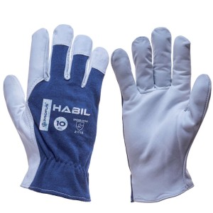 Rękawice lico kozia skóra HABIL 2121X - 08