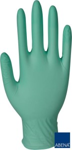Rękawice nitrylowe (100szt.) - zielony - M