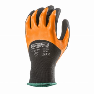 Rękawice SIMPLY PRO SL505N - czarny/pomarańczowy - 11