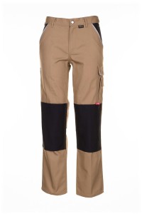 Spodnie do pasa męskie CANVAS 320  - khaki/czarny - 26