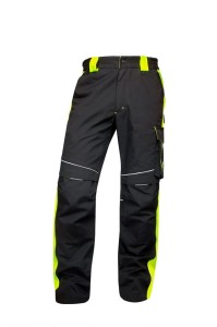 Spodnie do pasa NEON WINTER - czarno-żółty - 2XL
