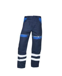 Spodnie do pasa odblaskowe COOL TREND - granatowo-niebieski - 58