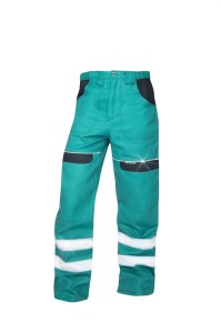 Spodnie do pasa odblaskowe COOL TREND - zielony - 52
