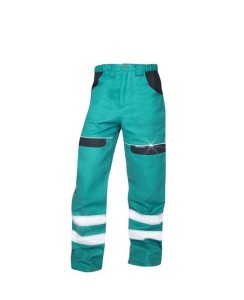Spodnie do pasa odblaskowe COOL TREND - zielony - 54