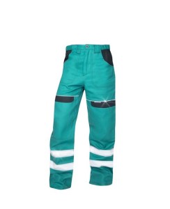 Spodnie do pasa odblaskowe COOL TREND - zielony - 56