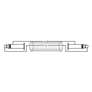 Roxtone RACC100L6 kabel 2x duży jack mono 6m