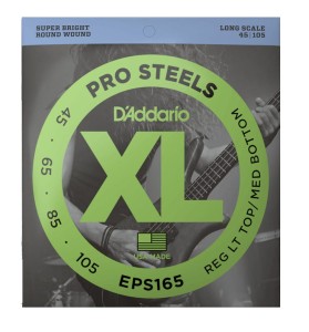 D'addario EPS165 45-105 struny do gitary basowej STALOWE