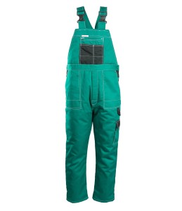 Spodnie ogrodniczki BRIXTON SNOW ocieplane - zielono - czarny - XL