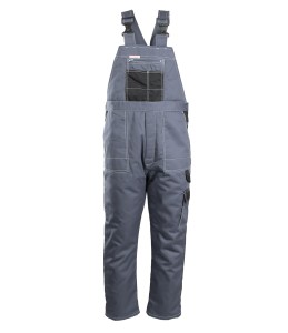 Spodnie ogrodniczki BRIXTON SNOW ocieplanetalowo-czarny - L