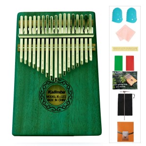 Kalimba W-17T-6 zestaw ZIELONA + AKCESORIA