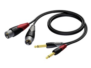 ProCab CLA708/3 kabel 2xXLRm-2xjack 3m