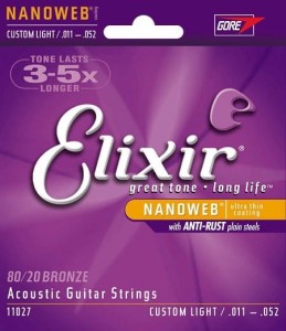 Elixir NanoWeb Bronze Custom Light 11-52 do git. akustycznej