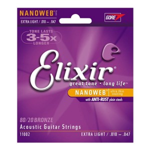 Elixir NanoWeb Bronze Extra Light 10-47 do git. akustycznej